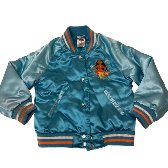 Disney Store Moana Bomber Jacket sz 4 - Picture 2 of 8